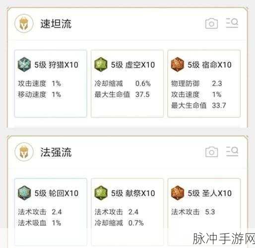 王者荣耀铭文深度解析，黄色肉铭文搭配攻略