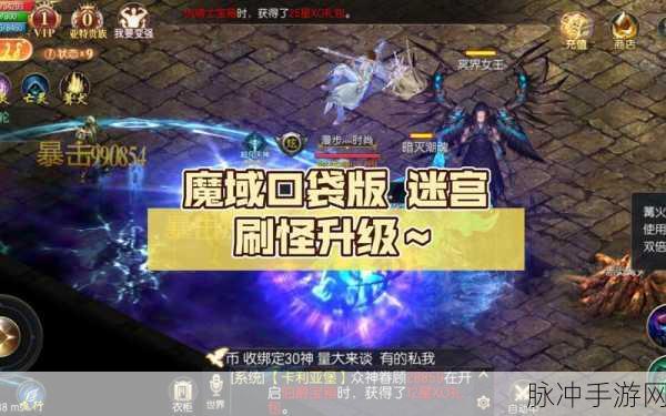 魔域手游深度攻略，揭秘迷宫进入方法与挑战技巧
