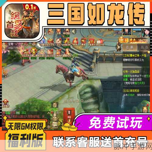 三国如龙传礼包领取全攻略,礼品码兑换中心详解