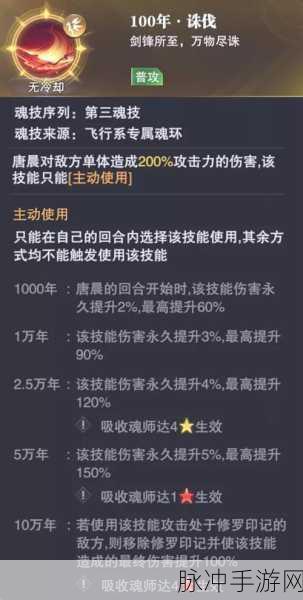 斗罗大陆魂师对决SP唐晨强度分析与技能详解