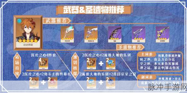 原神公子角色圣遗物搭配深度解析