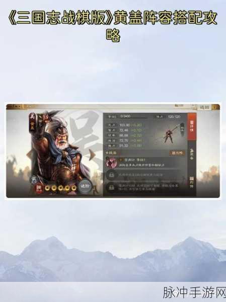 三国志战略版深度攻略，黄盖战法搭配详解
