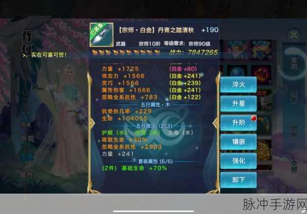 剑侠情缘手游80级黄金套装深度解析与攻略指南