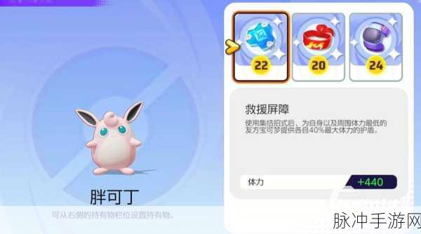 宝可梦大集结，胖可丁最佳持有物搭配推荐攻略