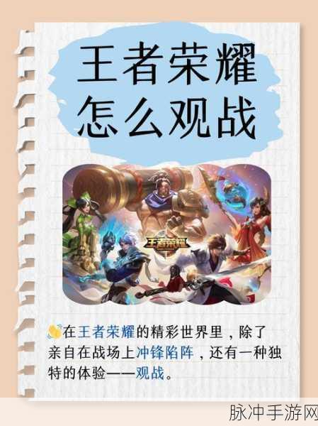 王者荣耀观战功能全解析，如何找到并关闭观战入口