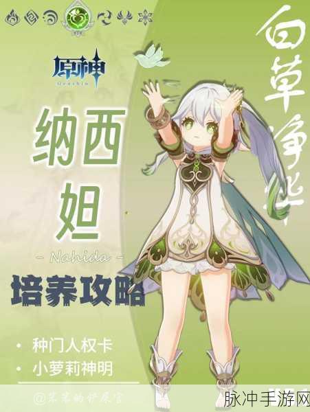 原神角色深度解析，纳西妲的故事背景与成长之旅