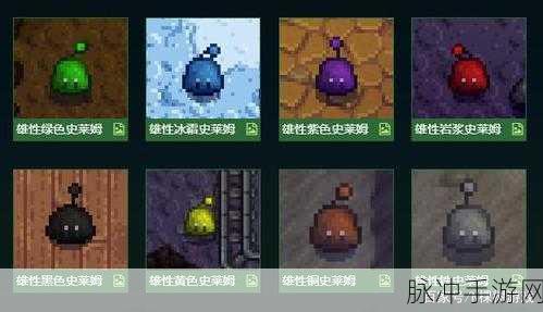 星露谷物语，揭秘五彩史莱姆的神秘踪迹