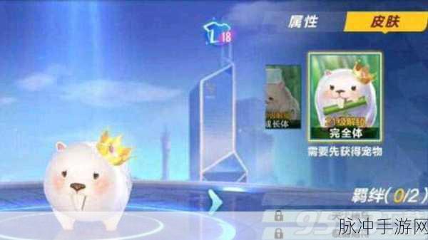 QQ飞车手游冰皇配宠全攻略,竞速道具宠物深度剖析