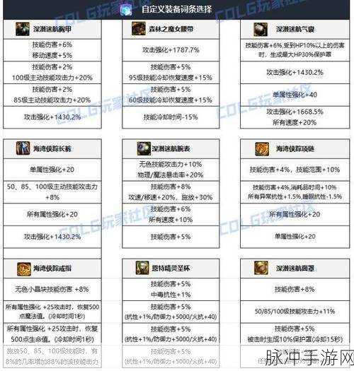 DNF韩服手游阿修罗60史诗辅助装备选择全攻略