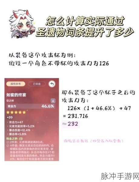 原神深度攻略，揭秘圣遗物评分计算方法