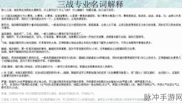 三国志14深度攻略,战略技巧助你称霸天下