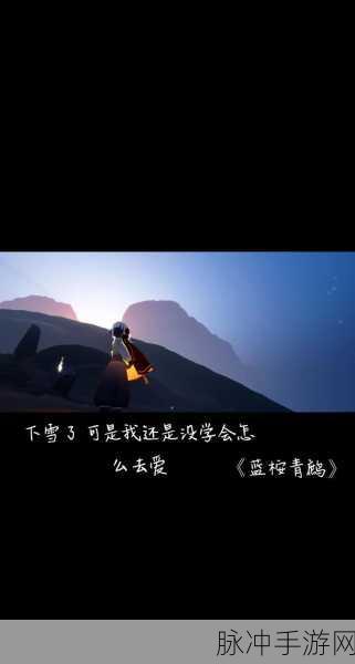 光遇世界的微妙情感,探索无奈背后的温暖与千言万语