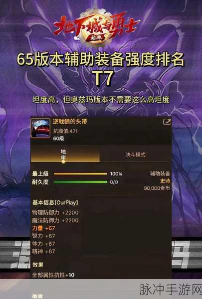 DNF手游极武圣辅助装备选择全攻略