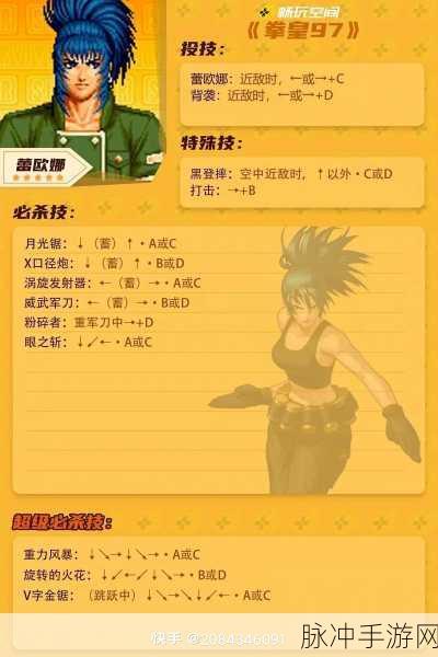 拳皇97去衣版本探秘,手游公司的视角与攻略数据