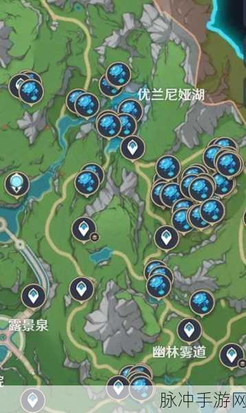 原神湖光铃兰最佳采集路线全攻略,深入探索秘境位置与高效采集指南