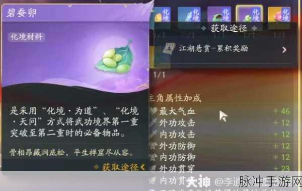 射雕手游一境界化境深度攻略，突破技巧与全面解析