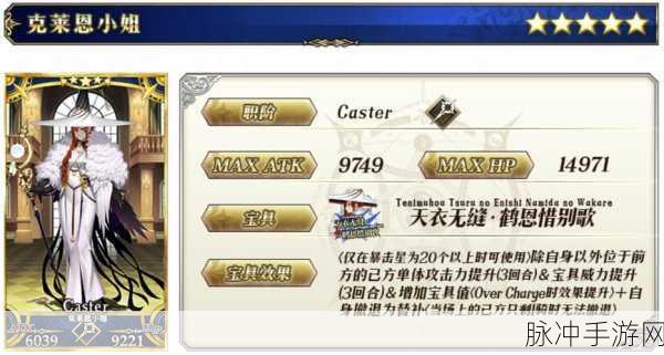 Fate Grand Order英灵培养攻略,国服新手各职阶英灵推荐