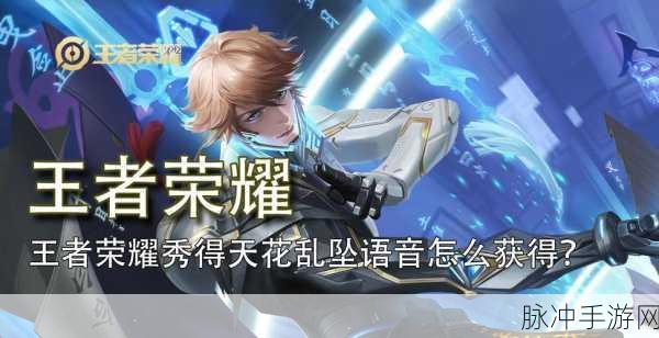 王者荣耀秀的天花乱坠语音包获取方法全攻略