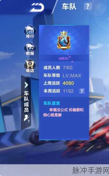 QQ飞车手游车队命名攻略，创意融合队员名字与符号的艺术