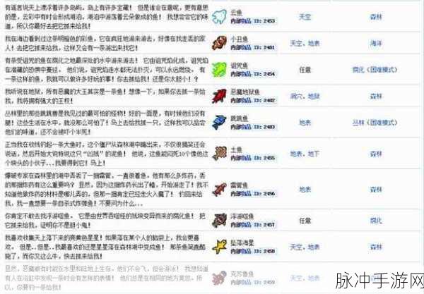 泰拉瑞亚钓鱼任务刷新时间揭秘，从新手到高手的进阶指南