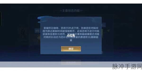 王者荣耀时间限制背后的考量,如何平衡游戏与生活的艺术