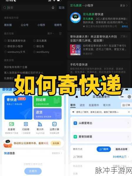 手游玩家必备攻略,菜鸟裹裹如何寄送到付快递全解析