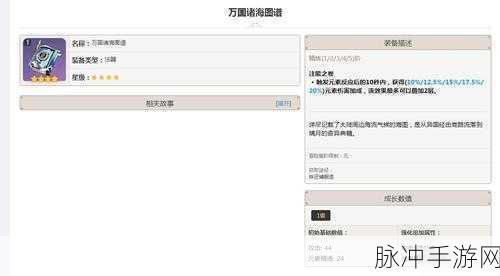 原神攻略，全面解析万国诸海图谱20级至80级突破材料