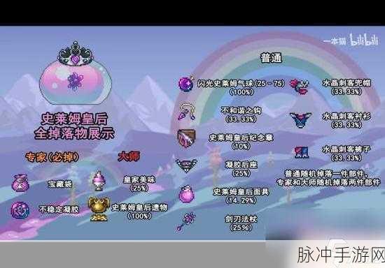 全面解析，泰拉瑞亚史莱姆王掉落物品一览与获取攻略