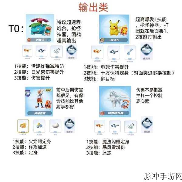 宝可梦大集结，全面解析宝可梦技能搭配策略