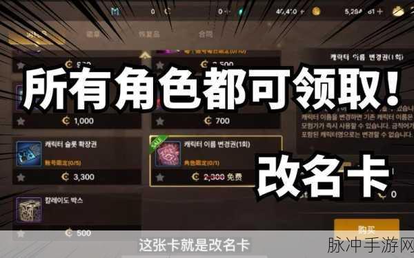 DNF改名卡全攻略,免费获取途径与改名机会深度剖析