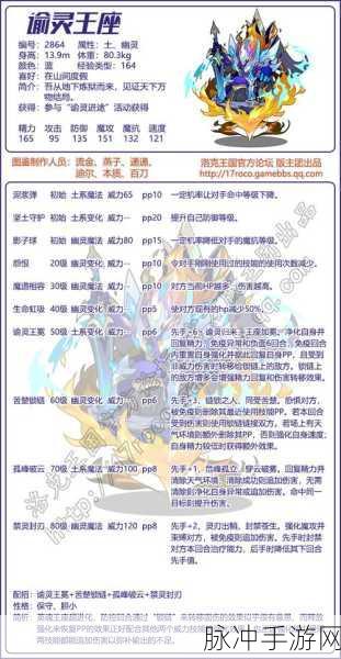 洛克王国谕灵王座培养价值深度剖析,揭秘顶尖培养路径与实战策略