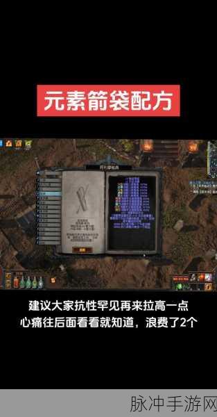 流放之路手游深度攻略，元素净化、活力、易燃如何同时释放