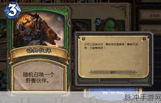 炉石传说,动物伙伴全方位解析及其实战效果深度探究