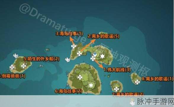 原神海岛往事之海螺秘境,探寻十大海螺位置的神秘之旅