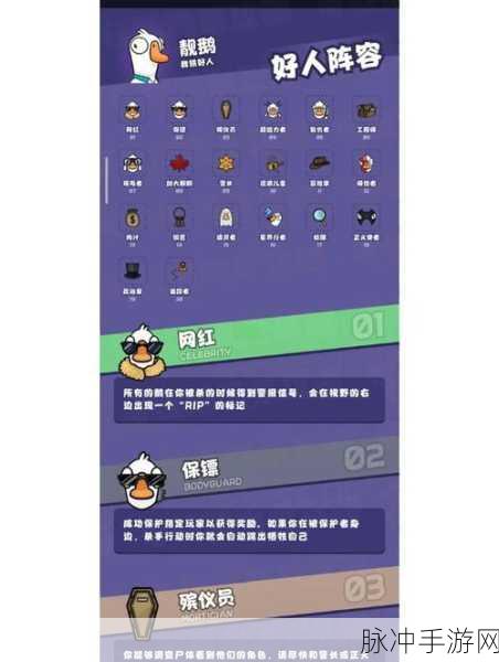 鹅鸭杀手游攻略,孤狼玩家身份选择深度解析