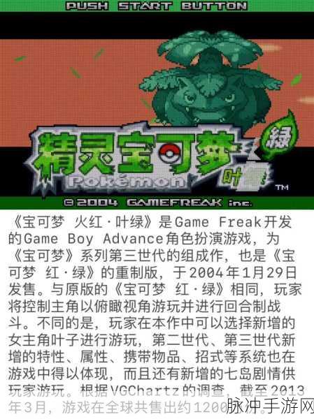 口袋妖怪叶绿386中文版全面攻略指南