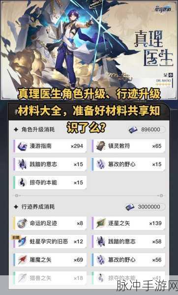 崩坏，星穹铁道角色升级攻略——50到60级经验需求详解