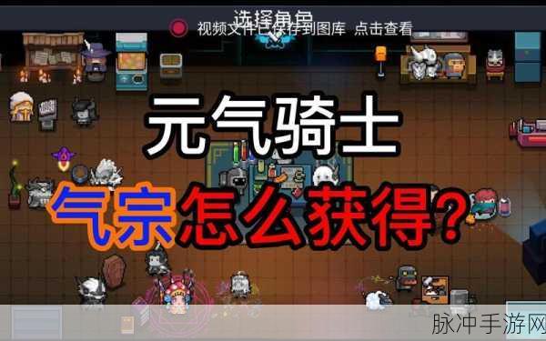 元气骑士手游攻略,全面解析如何获得气宗角色