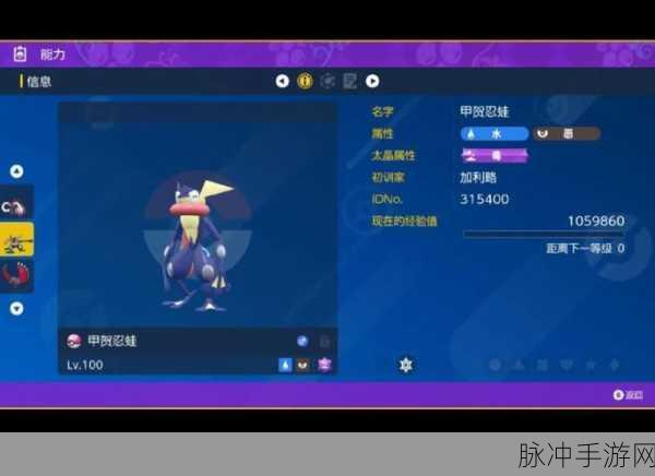 宝可梦大集结最新资讯,甲贺忍蛙技能详解与战斗策略全面升级攻略