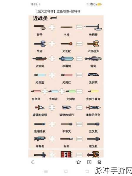 元气骑士，全面解析融合武器表与武器合成方法攻略