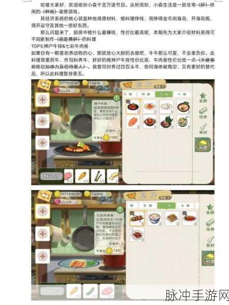 小森生活美食之旅,揭秘黄油的奇妙获取方式与深度攻略