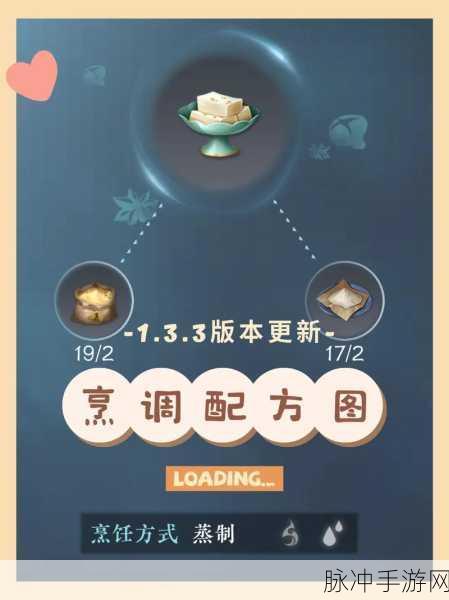 遇见逆水寒庄园烹饪配方全攻略
