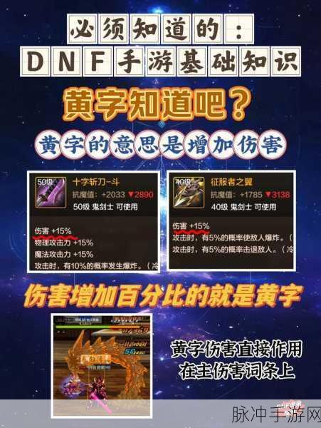 DNF手游攻略，详解黄字、白字与爆伤的含义及运用