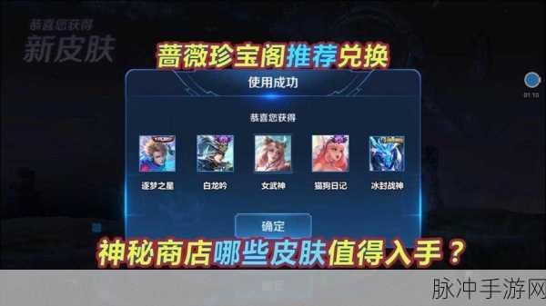 王者荣耀蔷薇珍宝阁皮肤兑换攻略，哪个皮肤性价比最高？