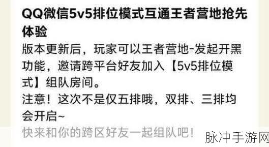 王者荣耀排位赛组队规则详解,大段位差距下的组队限制
