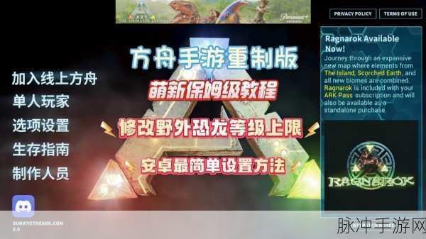 方舟适者生存FPS优化全攻略,流畅游戏体验的秘诀