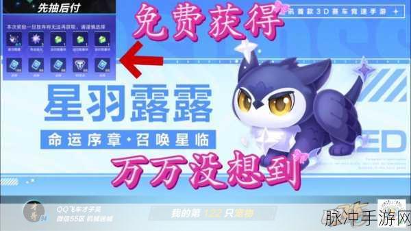 QQ飞车手游攻略,揭秘璨星金冠羽翼的获得方法
