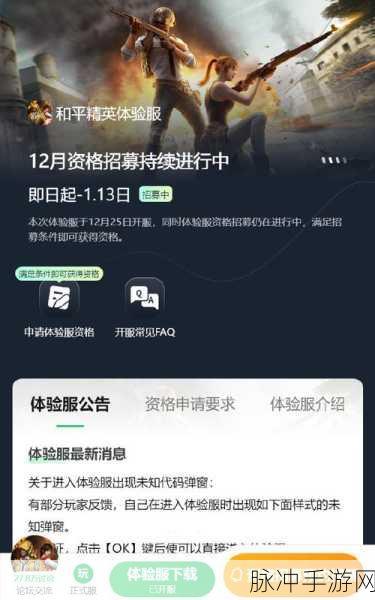 和平精英抢先服全面攻略，如何顺利进入并畅享体验