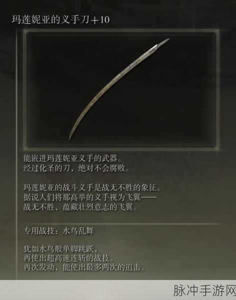 艾尔登法环,通用职业武器系统的深度探索与攻略