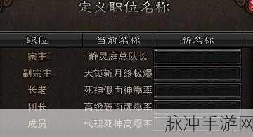 楚留香手游帮派长老踢出成员权限深度解析,长老决策权与游戏内规则全面探讨